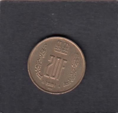 Beschrijving: 20 Franc JEAN  